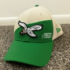 Philadelphia Eagles Hat Cap Vintage Logo New Era Stretch Fit Large-XL